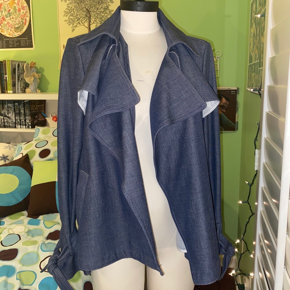 Anne Taylor a-symmetrical Jean jacket